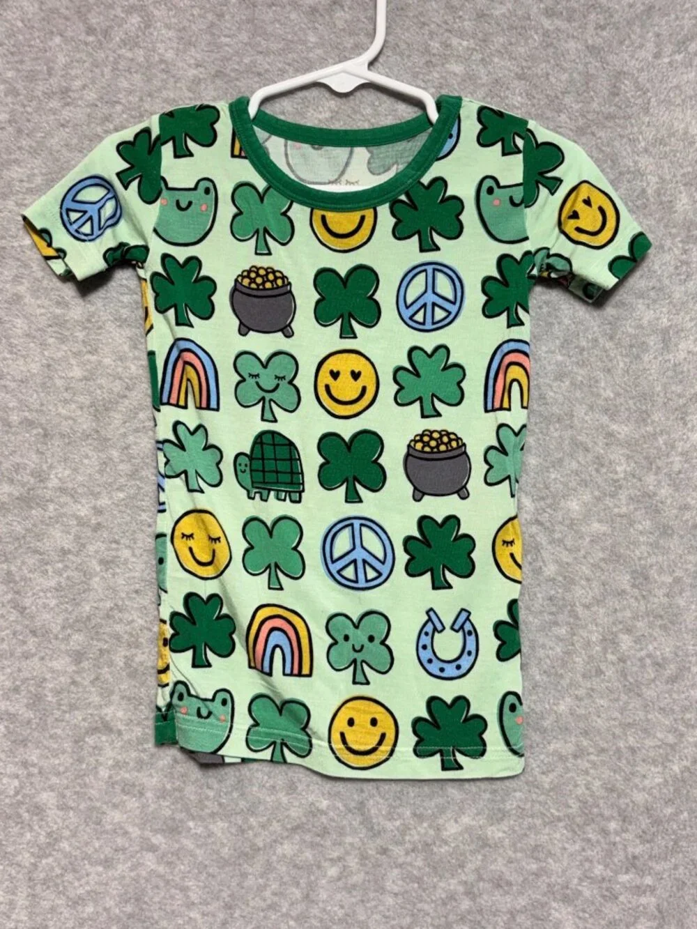 Little Sleepies 2T St Patricks Day Lucky Irish Bamboo Viscose Pajama Set Green